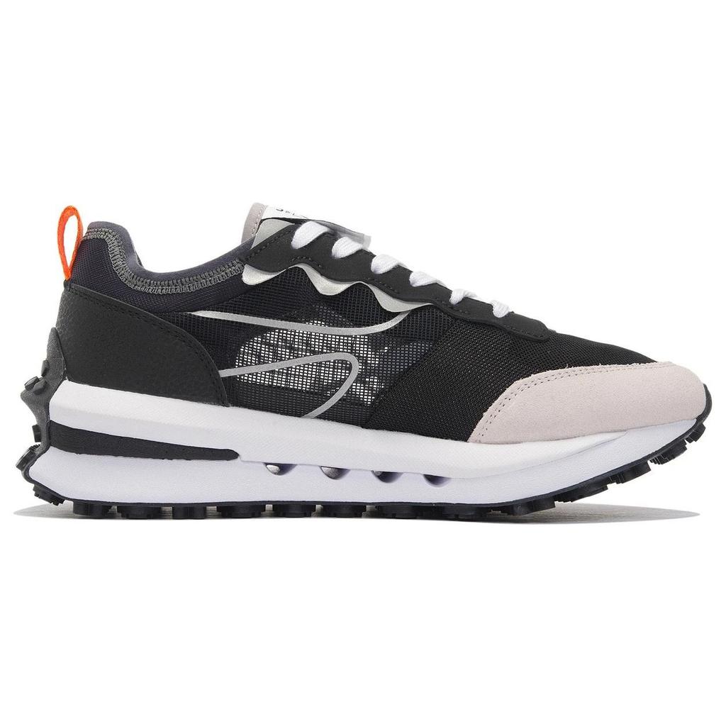 New LINING Square Circle V2 Casual Shoes Men Low Top Black/White Sand Gray/Surface Gray AGCS025-2
