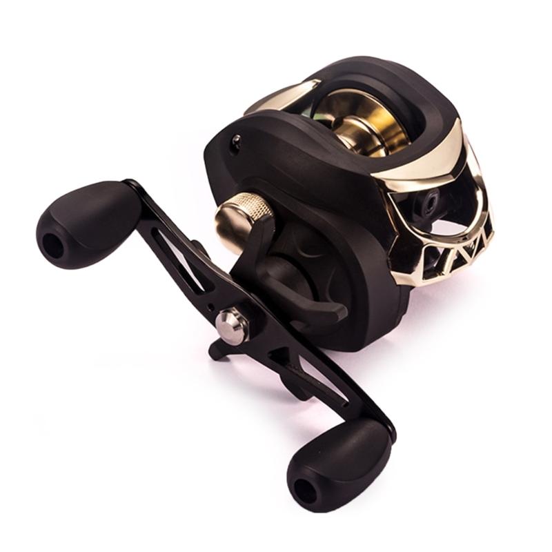 Casting Reel, Carbon Fibres Wheel Baitcasting Reel Left Right Hand Fishing Reel Magnetic Brake Fishing Maintenance Tool