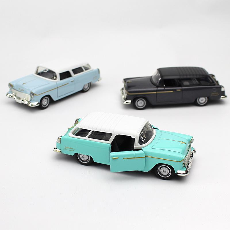 Diecast Metal Alloy Vintage Cabriolet Car Toys Model Classic Pull Back Car Miniature Vehicle Replica For Collection Gift for Kid