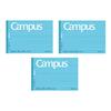 KOKUYO Campus Note (Dotted Ruled) (Half Size) B Ruled No-293BT Set of 3 Books
