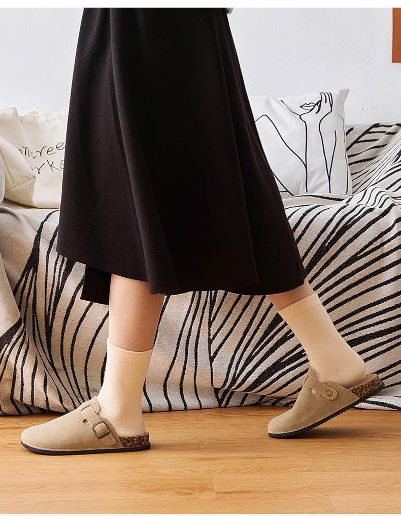 Girls' Slip-On Outdoor Clogs, 2025 Spring/Autumn, Soft and Non-Slip, for Older Children, Birkenstock-Style, Casual Wear.