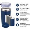SUNWILL Travel Coffee Tumbler 20 Oz, Insulated Mug with Lid, Stainless Steel Cup for Outdoor, Powder Coated Navy