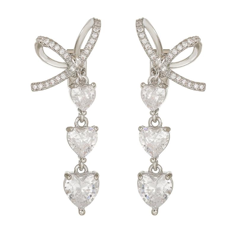 Elegant Butterfly And Heart Ear Clip Jewelry For Freeclip 1 2 Wireless Headphones Quality Alloy Clip On Charm Decoration