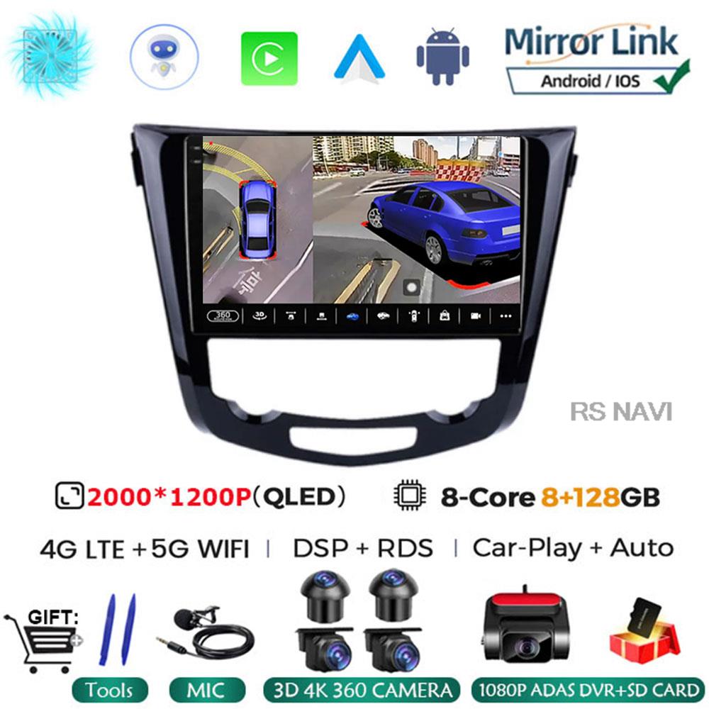 Android 14 Car Radio Multimedia For Nissan X-TRAIL X Trail T32 Qashqai 2 J11 2013 - 2017 Autoradio 2 Din  Carplay Gps NO Dvd