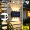 Solar Wall Lamp Outdoor Waterproof Solar Powered Light UP and Down Illuminate Home Garden Yard Decoration Outside Sunlights
