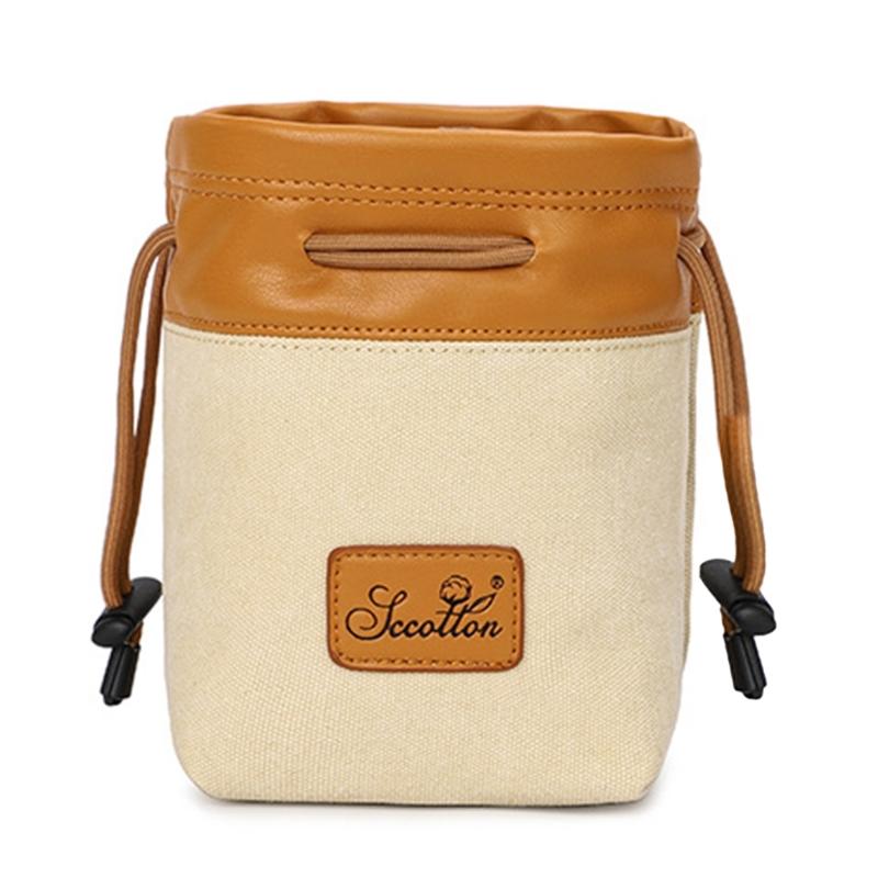 Ergonomic DSLR Camera Drawstring Bag Breathable Padding Multiple Small Compartments For Secure Carrying