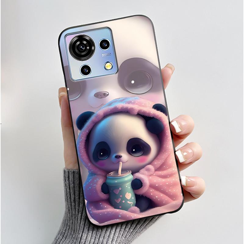 For ZTE Blade V50 Vita Case Luxury Cute Love Rabbit Funny Black Soft Silicone Phone Casing For ZTE BladeV50 Vita V50Vita Cover