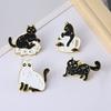Animal Cartoon Cat Brooch Girls Cute Jewelry Pins For Backpack Women Clothes Accessories