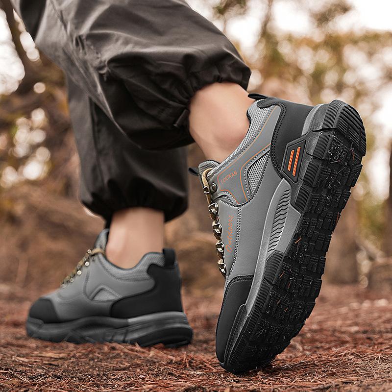 Casual dad shoes 2025 spring new outdoor hiking shoes trendy shoes sports single shoes platform-soled versatile men's shoes tooling