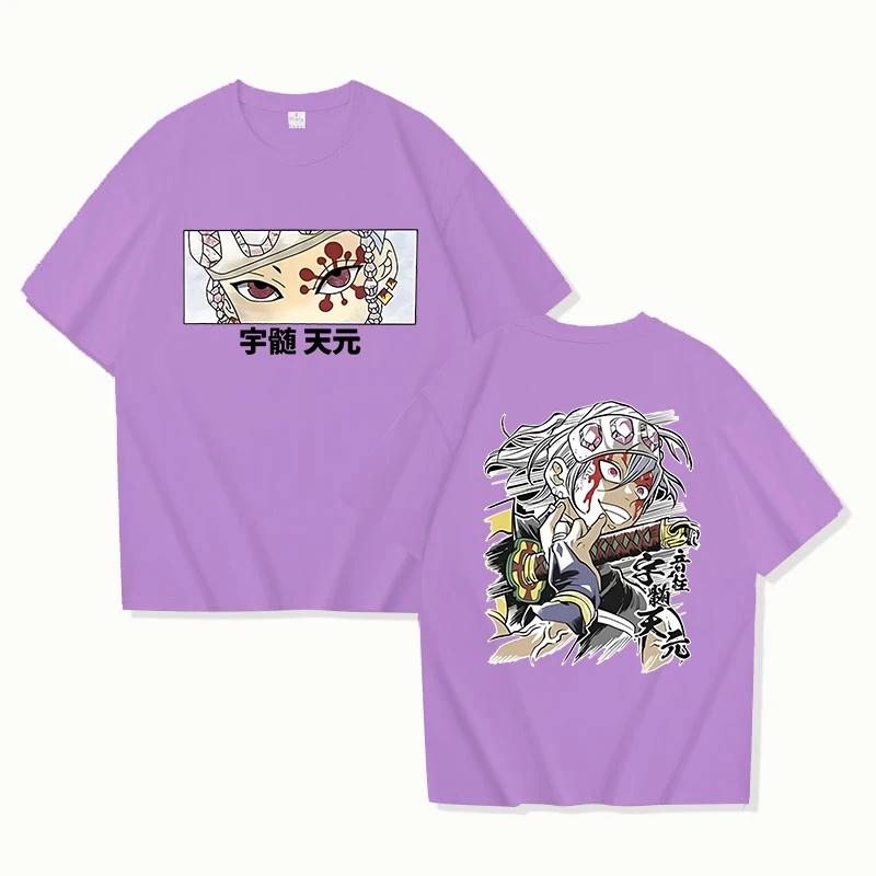 Neue T-Shirts Cooles Uzui Tengen Grafikdruck T-Shirt Unisex Mode Persönlichkeit Anime Harajuku T-Shirt