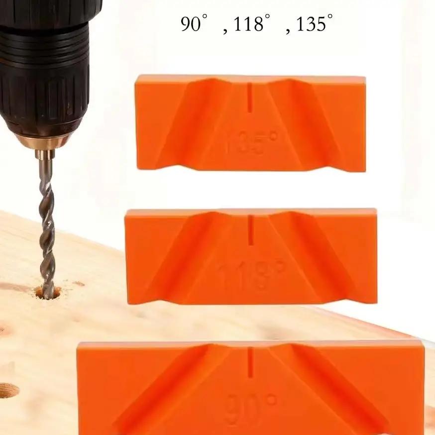 3PCS Drill Bit Sharpening Jig For 90° 118° 135° Angles Compatible With Bench Grinders Power Tools Accessories