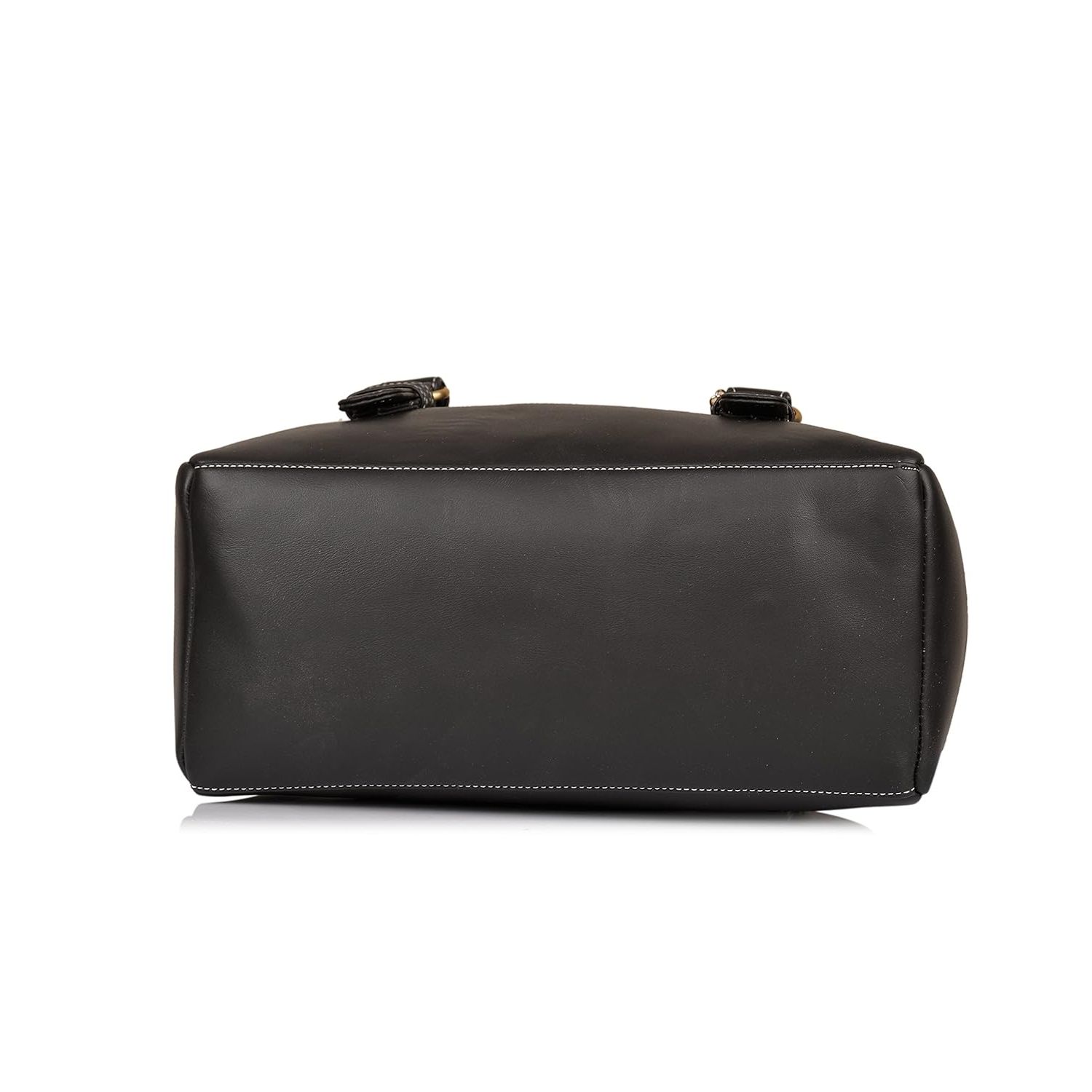 Женская сумка Westside из искусственной кожи (большой) 13 x 10 x 4 in чёрный — фото 11