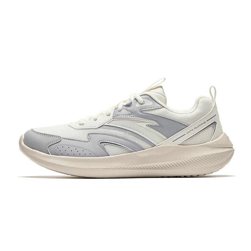 

Anta Trendy Comfortable Slip-Resistant Durable Low-Top Casual Running Shoes Men sneaker Ivory-White Mud Fog-Gray 912515516-3 39
