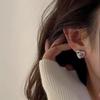 Trendy Design Zircon Star Heart Stud Earrings For Women Girl  Korean Style Double Sided Earrings Spring Summer Jewelry