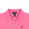 Polo Ralph Lauren Koszulka Polo Jednolity Kolor Logo Małego Kucyka Bawełna Krótki Rękaw Dziecięca góra Różowo-Czerwona 313573242-010