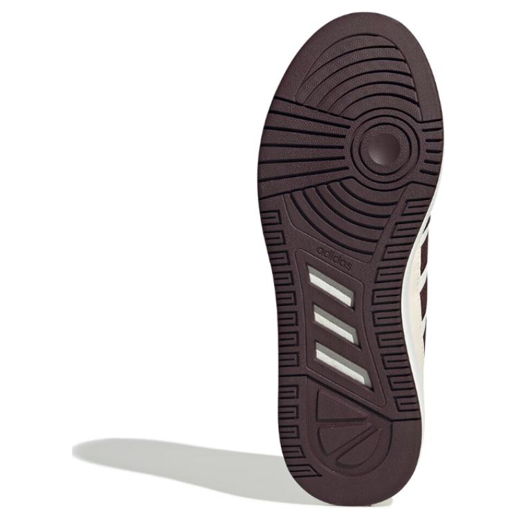 Adidas Lite Baller Fashion Slip-Resistant Durable Low-Top Skate Shoes Unisex Skate Shoes White Brown JS3419