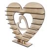 Wooden Chocolate Stand Heart Shaped Eco Friendly Easy Assembly Durable Reusable Mini Cake Stand for Party Wedding