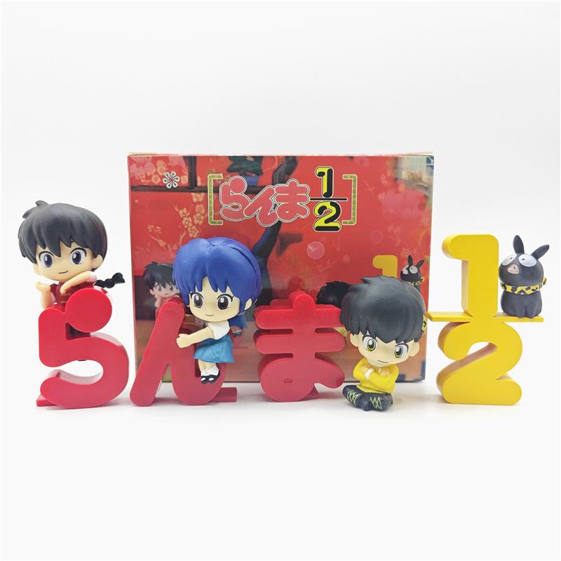

½ Ranma Role Theme Toy Doll Small Sculpture Desktop Ornament Decoration Room