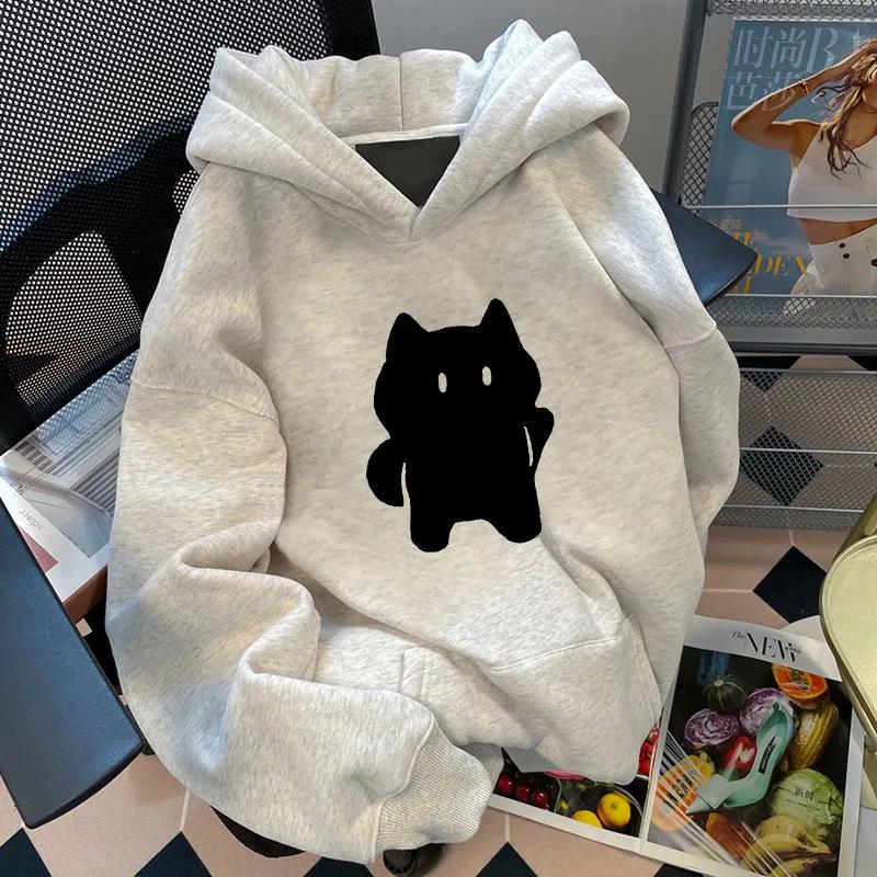 Pure Cotton Oversized Hooded Sweatshirt - Unisex Autumn/Winter Casual Style for Couples