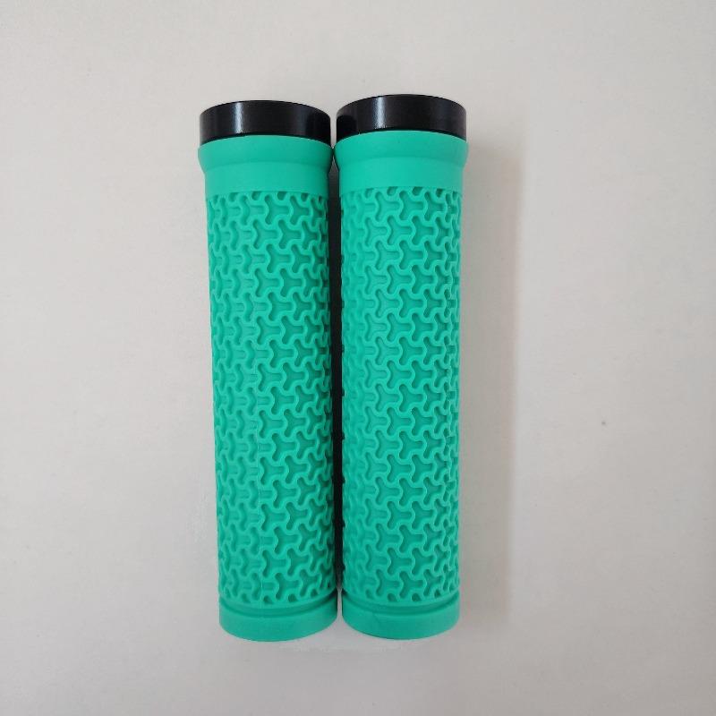 Rubber Bike Grips Non-slip Mtb Cuffs BMX Mountain Bike Handlebar Grips Single-side Locking Handlebar Cover Durable Bicycle Parts