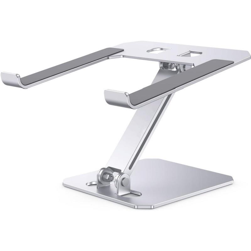 Aluminum Alloy Adjustable Laptop Stand - Vertical Cooling & Folding Design