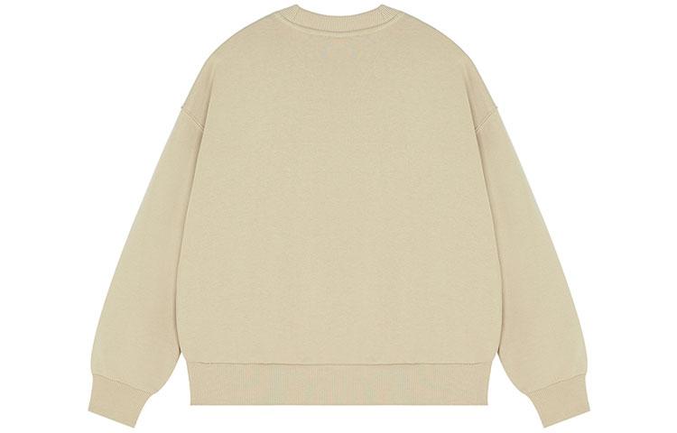 New Balance Sweatshirts Women's Beige Crew Neck Moderate Regular AWT13325-BEI