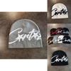 American Streetwear Knit Hat With Star Pattern For Men Women Warm Winter Season