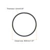 uxcell Piston Ring Set of 2 40mm X 1.2mm Standard Size Piston Ring Chain Saw Replacement Parts