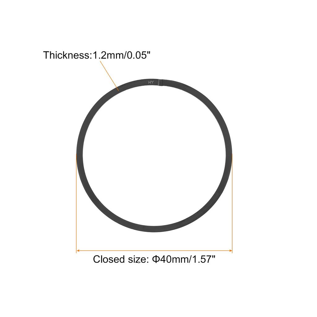 uxcell Piston Ring Set of 2 40mm X 1.2mm Standard Size Piston Ring Chain Saw Replacement Parts