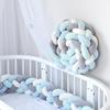4 Strands Soft Knot Pillow Decorative Baby Bedding Braided Crib Safety Anti-collision Bumper Cushion