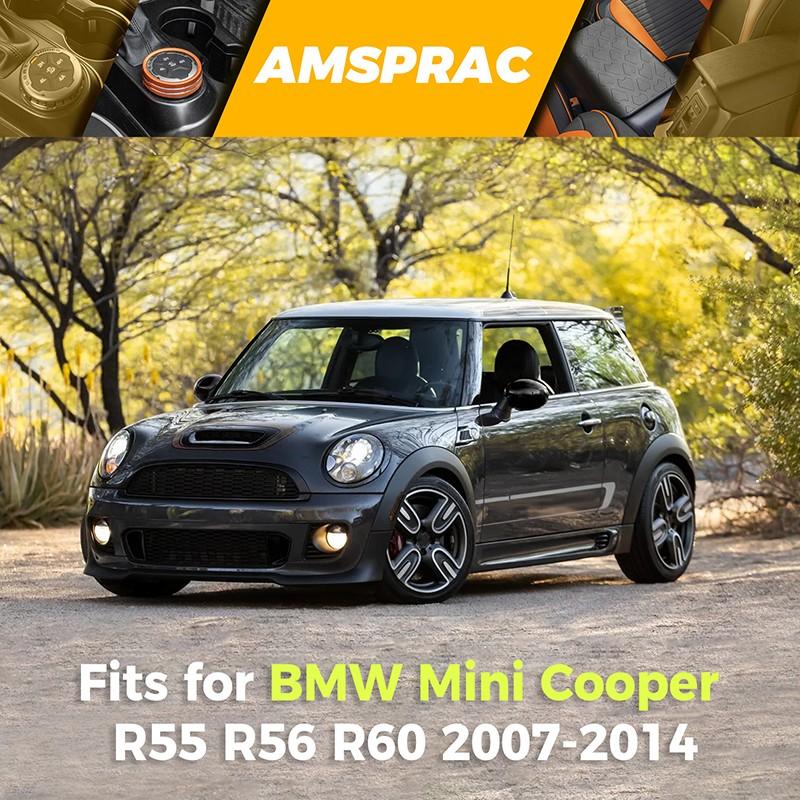 2x Sun Visor Vanity Mirror Cover Black For MINI Cooper R55 R56 R60 2007-2015 New