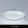 Zhishi Simple Round Pure White Serving Plate