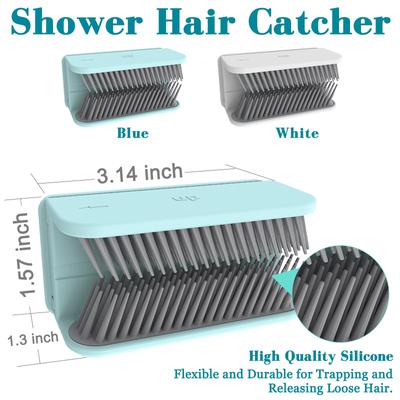 1PCS Hair Stopper Hair Collector Wall Mounted For Sink Bathtub Reusable Creative Bathroom Accessories Shower Hair Catcher