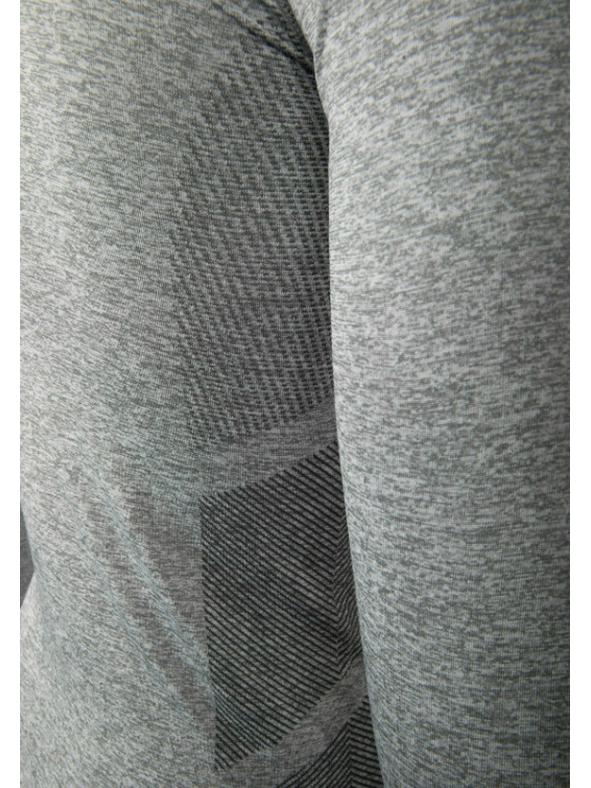 American Seamless Jacquard Muscle-Enhancing Long Sleeve Quick-Dry Slim Fit Round Neck Fitness Top