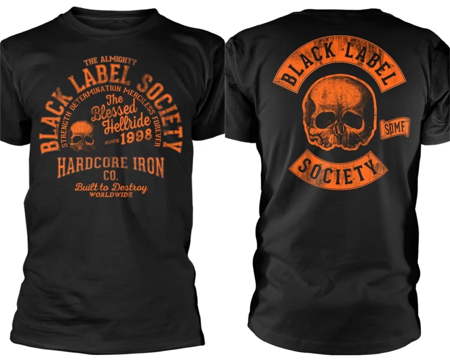 

Black Label Society Хардкорный Адский Заезд Футболка Мужская Женская Хлопок Короткий Рукав Фирменная Футболка Ретро Хип-Хоп Топы Летняя Свободная Одежда S