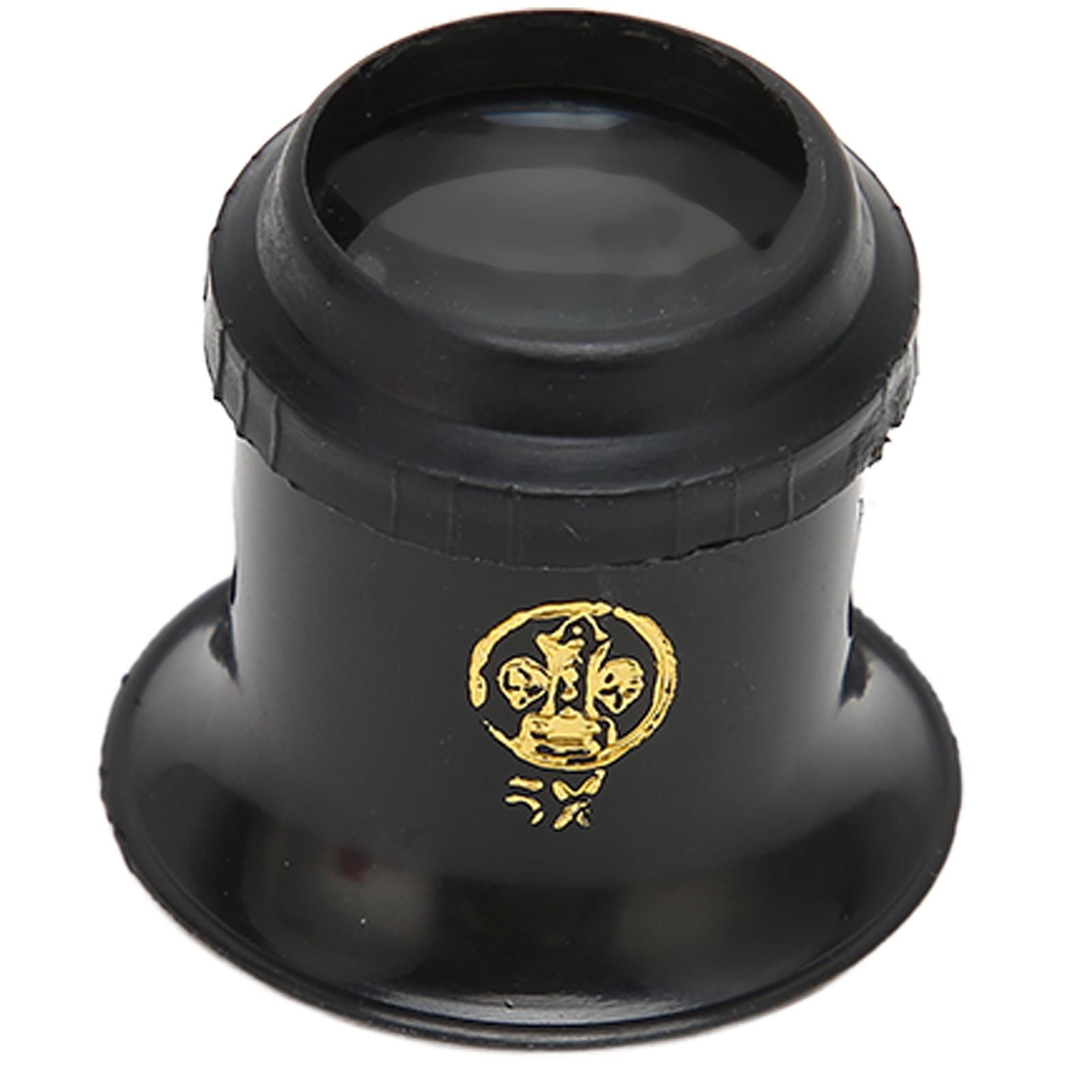 

Годинникова лупа 5x збільшення Прозора для читання Пластикове скло Компактна Портативна для ремонту годинників Очна лупа