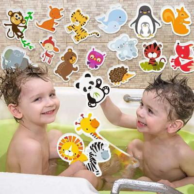 30 adet/takım Bebek Oyuncakları Büyük Boy Banyo Oyuncakları Yürümeye Başlayan Çocuklar İçin Yumuşak EVA Köpük Hayvan Bilişsel Yüzen Su Oyuncakları Banyo Oyuncakları Erkek Kız Çocuklar İçin