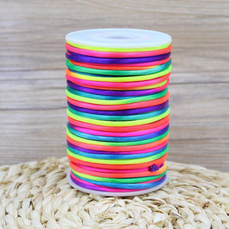 Lixia Rainbow Egg Holder: Handwoven No. 5 Cord Girls' Braided Hair Accessory with Five-Color Thread for Dragon Boat Festival