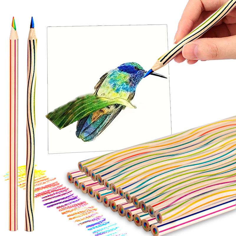 7-Color Gradient Rainbow Pen for DIY Graffiti Art