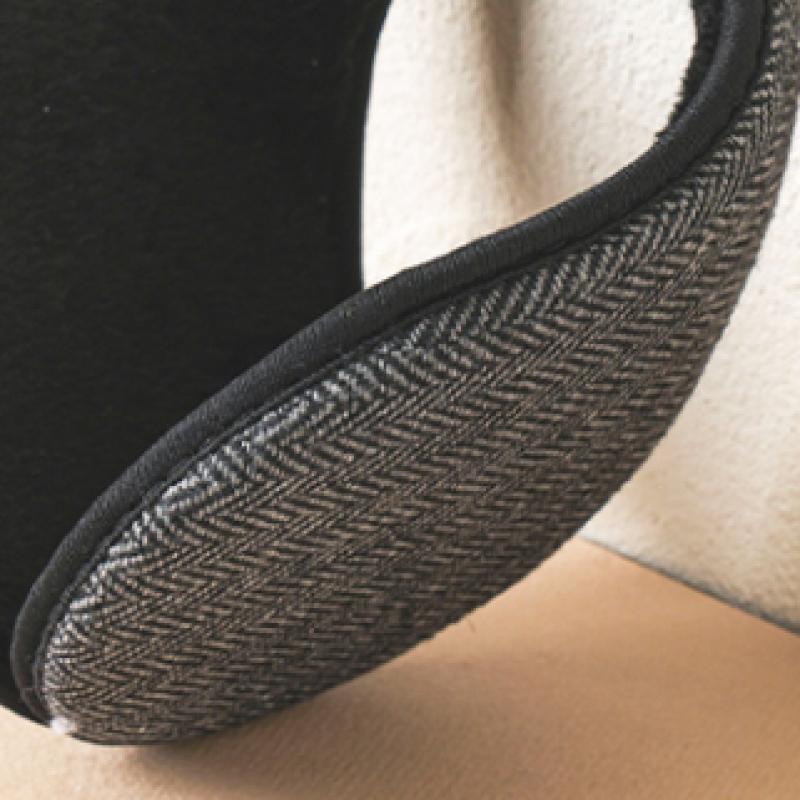 Daiso Pattern Earmuffs Black