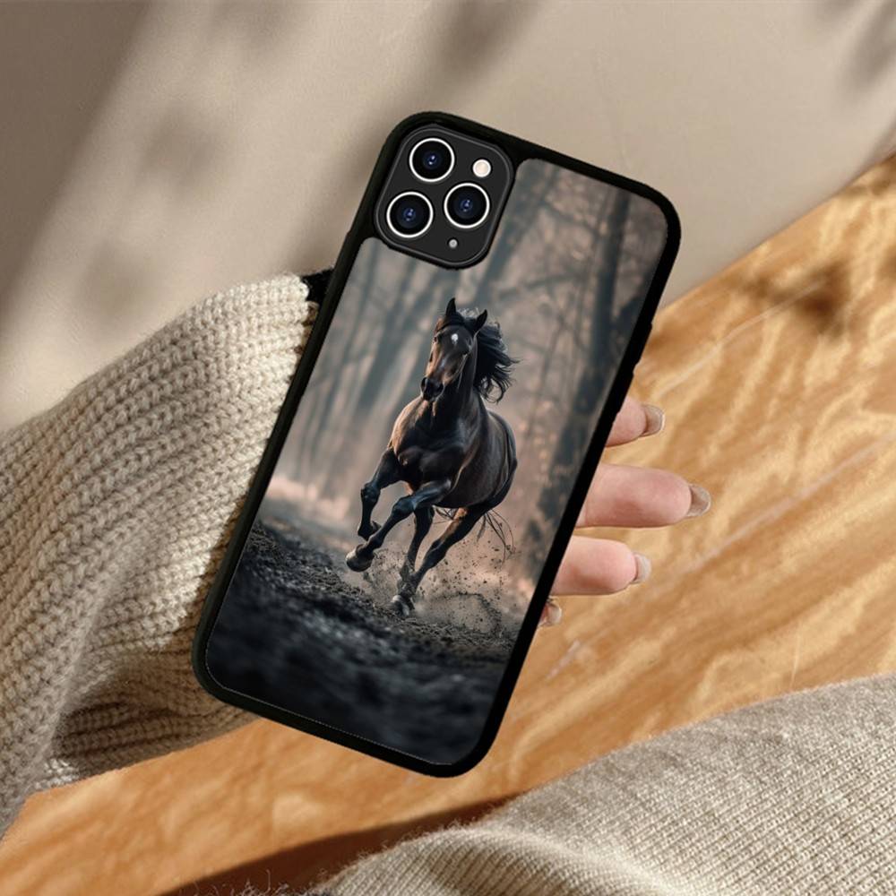 

Чехол для телефона Лошадь Великая Красота Скачущая Силикон PC+TPU Для Для IPhone 11 12 13 14 15 16 Plus Pro Max Чехол iPhone 11