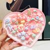 36pcs Kids Cute Rings Resin Cartoon Jewelry Flower Shape Adjustable Ring Set Creative Accessories Girl Gifts