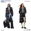 Women's Plaid Double-breasted Wool Coat
