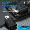 W15 2 In 1 Car Audio Transmitter Receiver Bluetooth-compatible 5.3 AUX Adapter USB Dongle