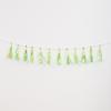 Handmade DIY Colorful Tassel Strands with Aluminum Foil Pull Flowers - 12/Pack for Birthday Decoration