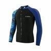 Heren UPF 50 Rash Guard Lange Mouw Zwemshirt Met Rits Korte Broek Of Lange Broek Sneldrogend Snorkelen Surfen Duiken Pak