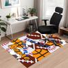 Custom Name ball sports Printed Carpet, for Office Chair Living Room Bedroom Kitchen Room Decor Gifts.