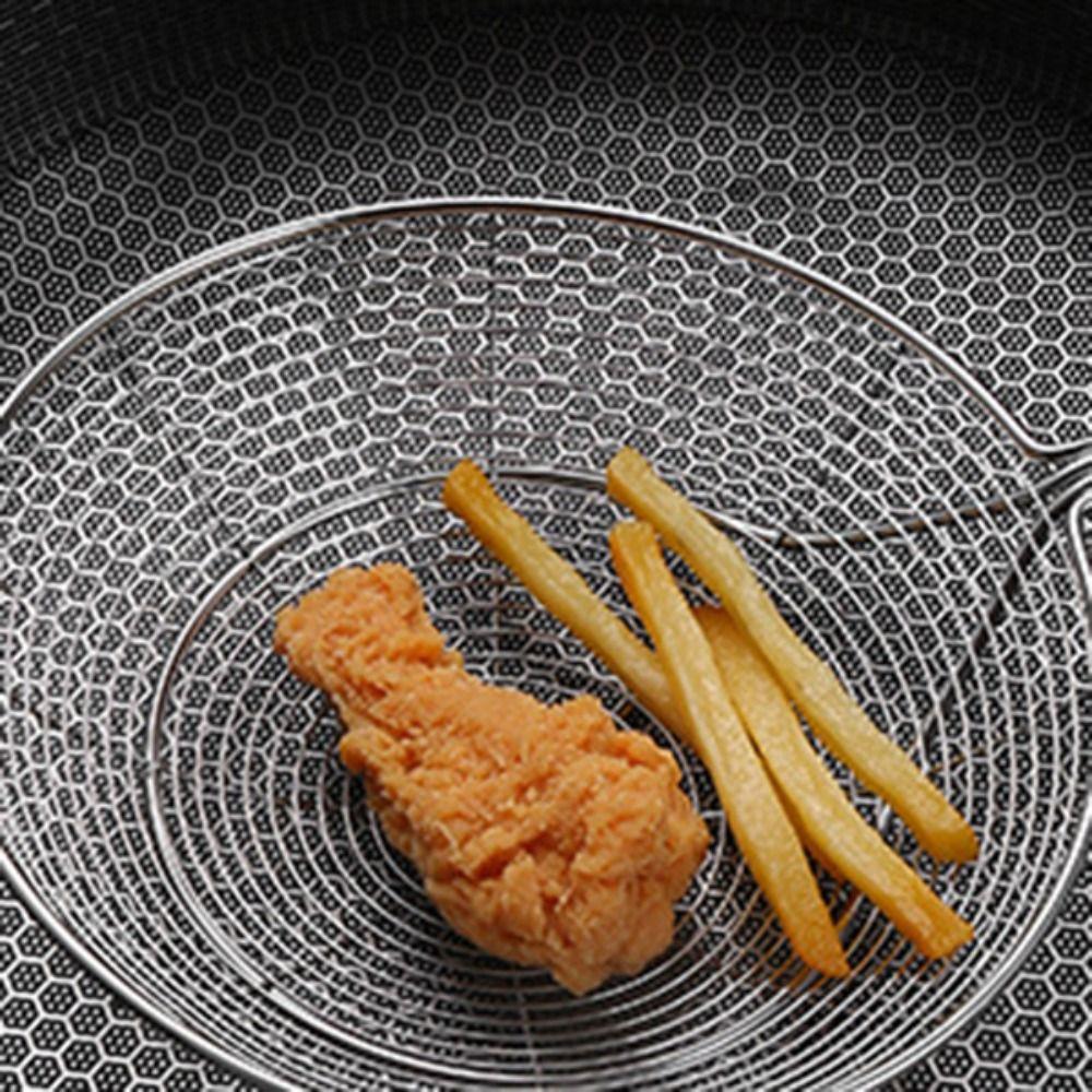 Wire Colander Large leakage hole Fried Filter Cooking Tool Ladle Skimmer  Frying