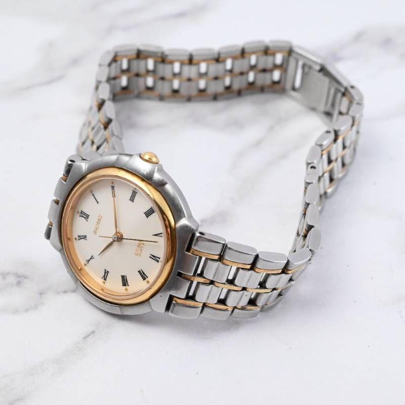 Used Good condition, working item, CITIZEN Exceed ladies' watch, combo, round case, Roman numeral dial, office casual