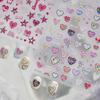 Tomoni Embossed Pink Heart Nail Stickers - Sweet DIY Hot Girl Auxiliary Nail Art